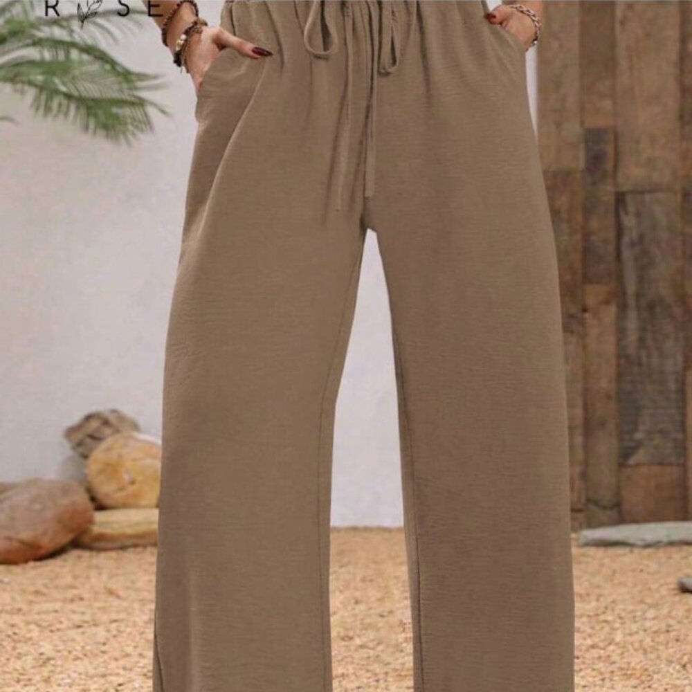 Emery Rose SHEIN Plus Size 2XL Light Brown Baggy Pants NWOT
